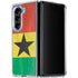 Ghana Flag Distressed Galaxy Z Fold5 5G Clear Case