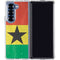 Ghana Flag Distressed Galaxy Z Fold6 Clear Case