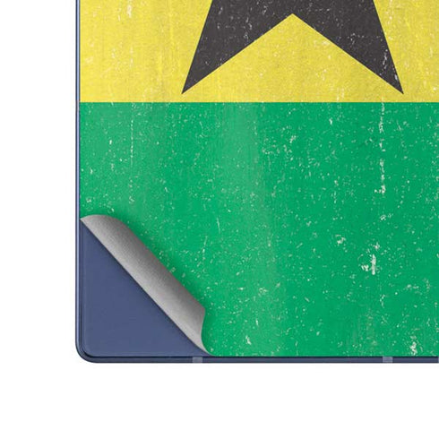 Ghana Flag Distressed Galaxy Z Fold6 Skin