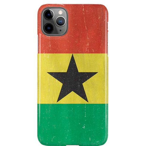 Ghana Flag Distressed iPhone Cases