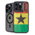 Ghana Flag Distressed iPhone 13 Pro Max Kickstand Case