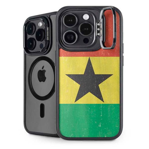 Ghana Flag Distressed iPhone Cases