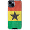Ghana Flag Distressed iPhone 15 Clear Case