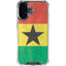 Ghana Flag Distressed iPhone 16 Clear Case