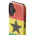 Ghana Flag Distressed iPhone 16 Impact Case