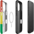 Ghana Flag Distressed iPhone 16 Magsafe Impact Case