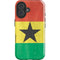 Ghana Flag Distressed iPhone 16 Plus Impact Case