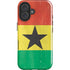 Ghana Flag Distressed iPhone 16 Plus Impact Case