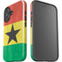 Ghana Flag Distressed iPhone 16 Plus Impact Case