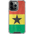 Ghana Flag Distressed iPhone 16 Pro Clear Case