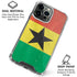 Ghana Flag Distressed iPhone 16 Pro Clear Case
