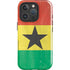 Ghana Flag Distressed iPhone 16 Pro Max Impact Case