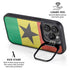 Ghana Flag Distressed iPhone 16 Pro Max Kickstand Case