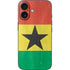 Ghana Flag Distressed iPhone 16 Skin