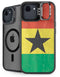 Ghana Flag Distressed iPhone 16e Kickstand Case