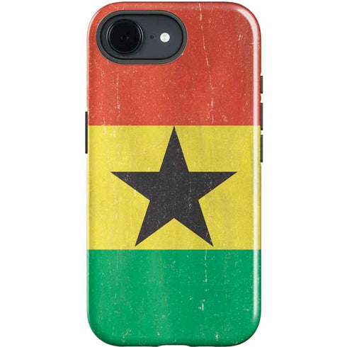 Ghana Flag Distressed iPhone 16e Impact Case