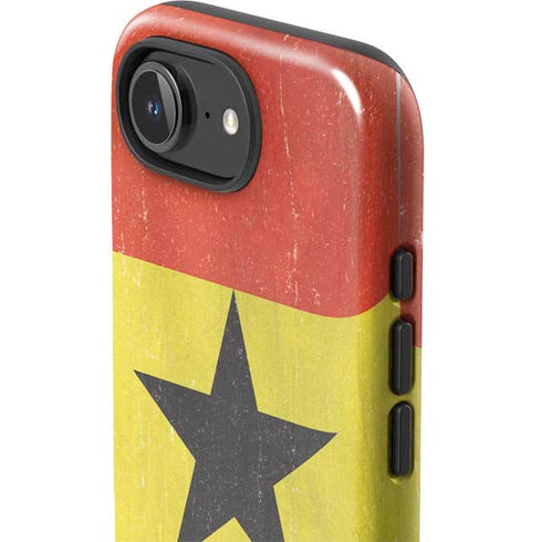 Ghana Flag Distressed iPhone 16e Impact Case