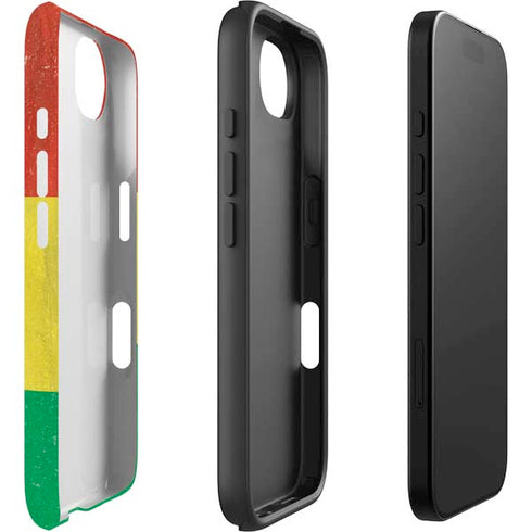 Ghana Flag Distressed iPhone 16e Impact Case
