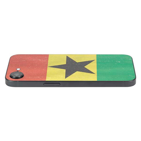 Ghana Flag Distressed iPhone 16e Skin