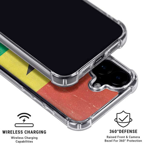 Ghana Flag Distressed iPhone 17 MagSafe Case