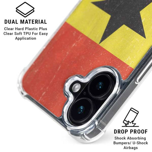 Ghana Flag Distressed iPhone 17 MagSafe Case
