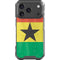 Ghana Flag Distressed iPhone 18 Pro Clear Case