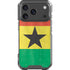 Ghana Flag Distressed iPhone 18 Pro Clear Case