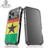 Ghana Flag Distressed iPhone 18 Pro Clear Case