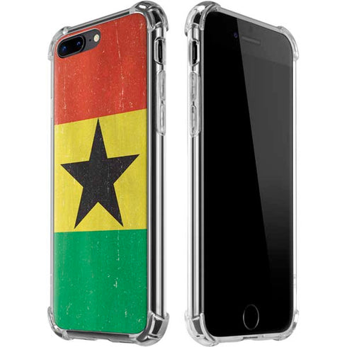 Ghana Flag Distressed iPhone Cases