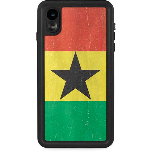 Ghana Flag Distressed iPhone Cases