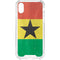 Ghana Flag Distressed iPhone XS Clear Case