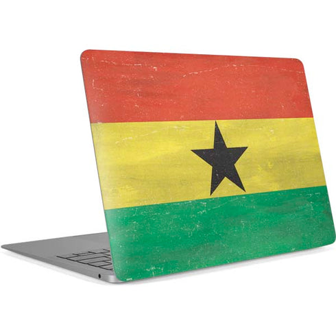 Ghana Flag Distressed Apple MacBook Air Skin