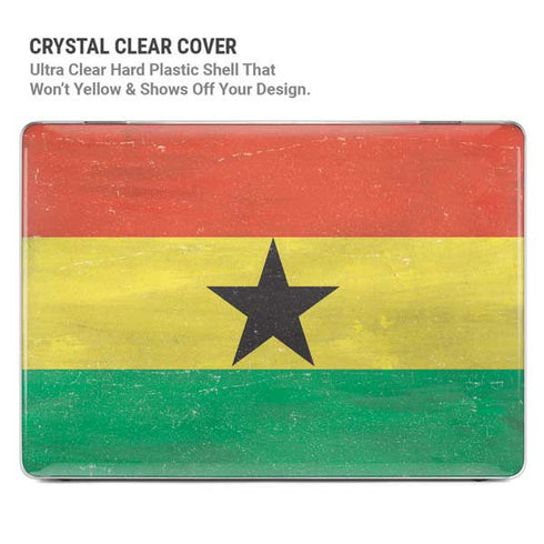 Ghana Flag Distressed MacBook Cases
