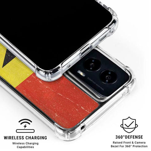 Ghana Flag Distressed Moto G Power 5G (2024) Clear Case