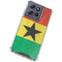 Ghana Flag Distressed Moto G Power 5G (2025) Clear Case