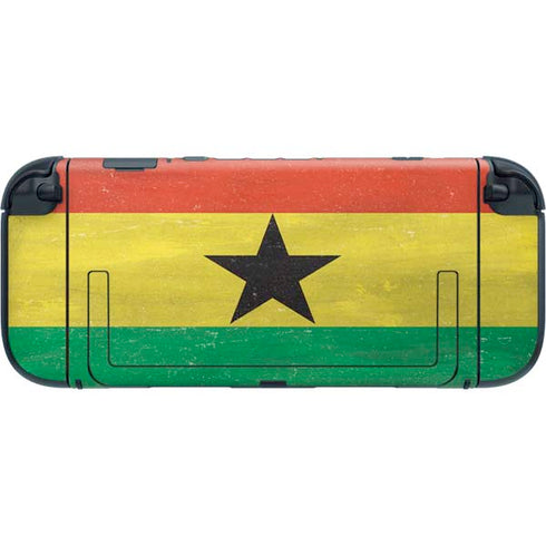 Ghana Flag Distressed Nintendo Switch 2 (2025) with Joy-Con Skin