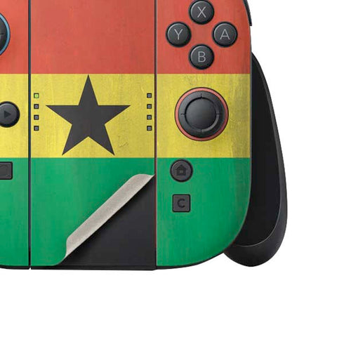 Ghana Flag Distressed Nintendo Switch 2 (2025) Joy-Con Controller Skin