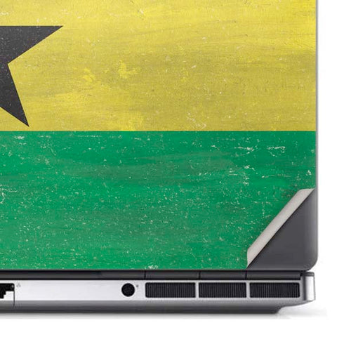 Ghana Flag Distressed Dell Precision Skin