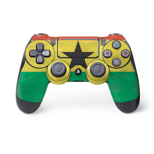 Ghana Flag Distressed PlayStation PS4 Skins