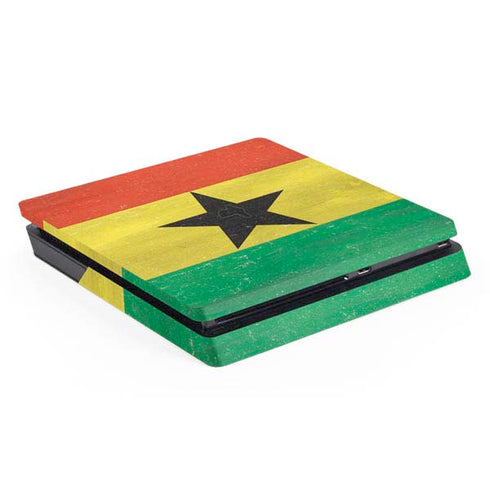 Ghana Flag Distressed PS4 Slim Skin