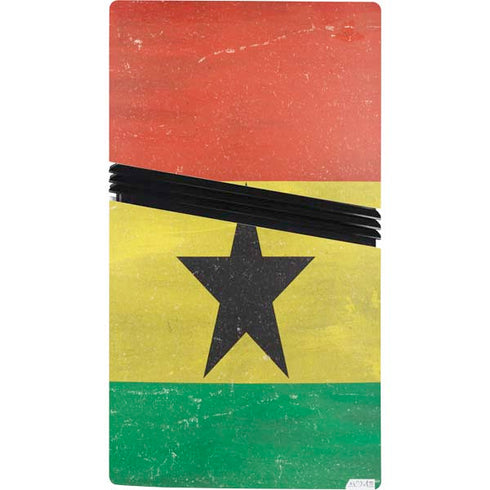 Ghana Flag Distressed PS5 Pro Console Skin