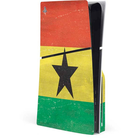 Ghana Flag Distressed PlayStation PS5 Skins