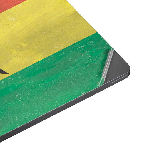 Ghana Flag Distressed Surface Laptop 7 15in Skin