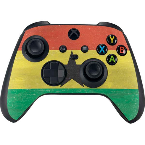 Ghana Flag Distressed Xbox Series X Bundle Skin