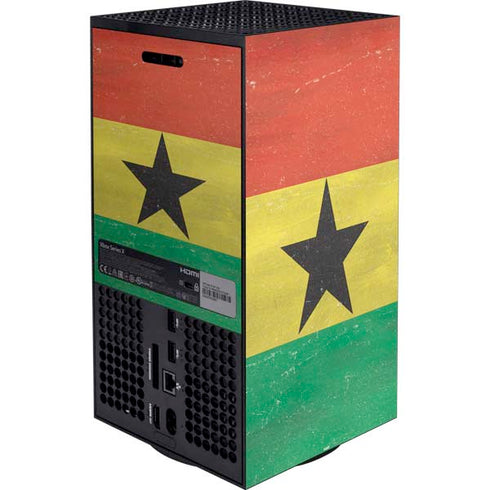 Ghana Flag Distressed XBox Series X Digital Edition Bundle Skin