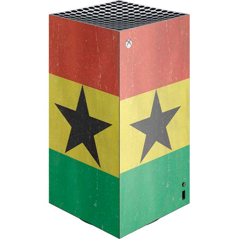 Ghana Flag Distressed Xbox Series X Skins