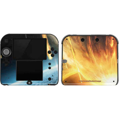 StockTrek Giant Asteroid Collides with Planet Earth Nintendo 2DS Skin