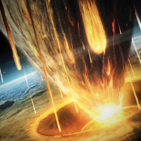 StockTrek Giant Asteroid Collides with Planet Earth Dell Alienware Skin