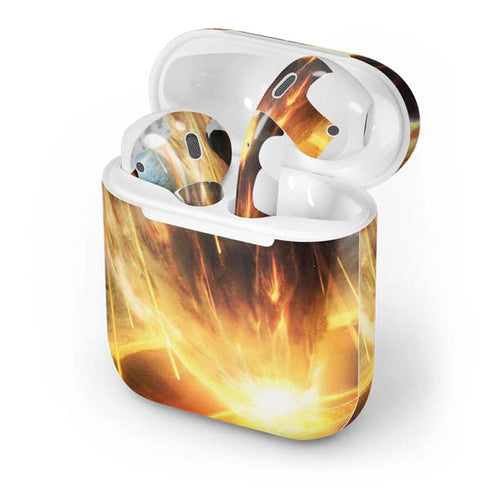 StockTrek Giant Asteroid Collides with Planet Earth Apple AirPods Skin