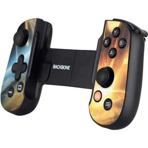 StockTrek Giant Asteroid Collides with Planet Earth Backbone One for iPhone Game Controller Skin